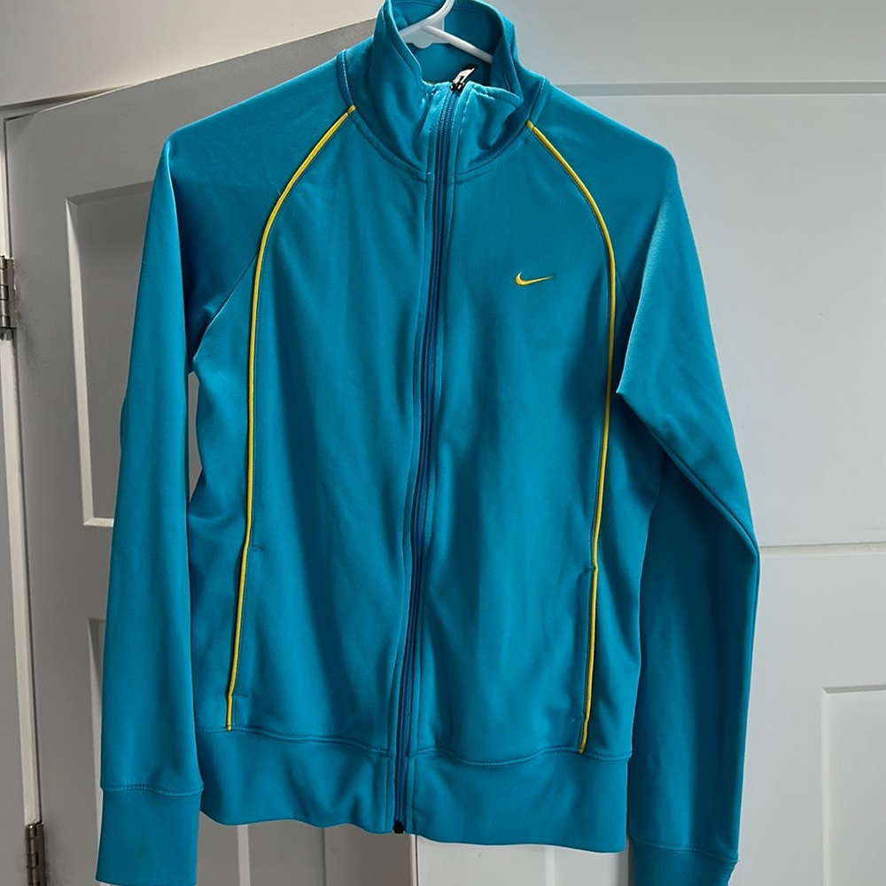 Nike full zip blue medium